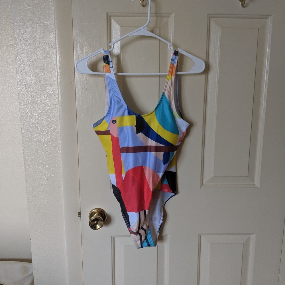🎉🎉Flamingo print swimsuit